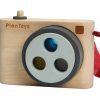 Kinder Kamera Aus Kautschukholz Von Plantoys, Maße 10,3 X 4,6 X 7,9 Cm bestimmt für Kinder Foto Kamera