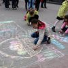 Kinder Malen In Der Straße | Stock Bild | Colourbox für Kinder Bilder Entlang Der Straße