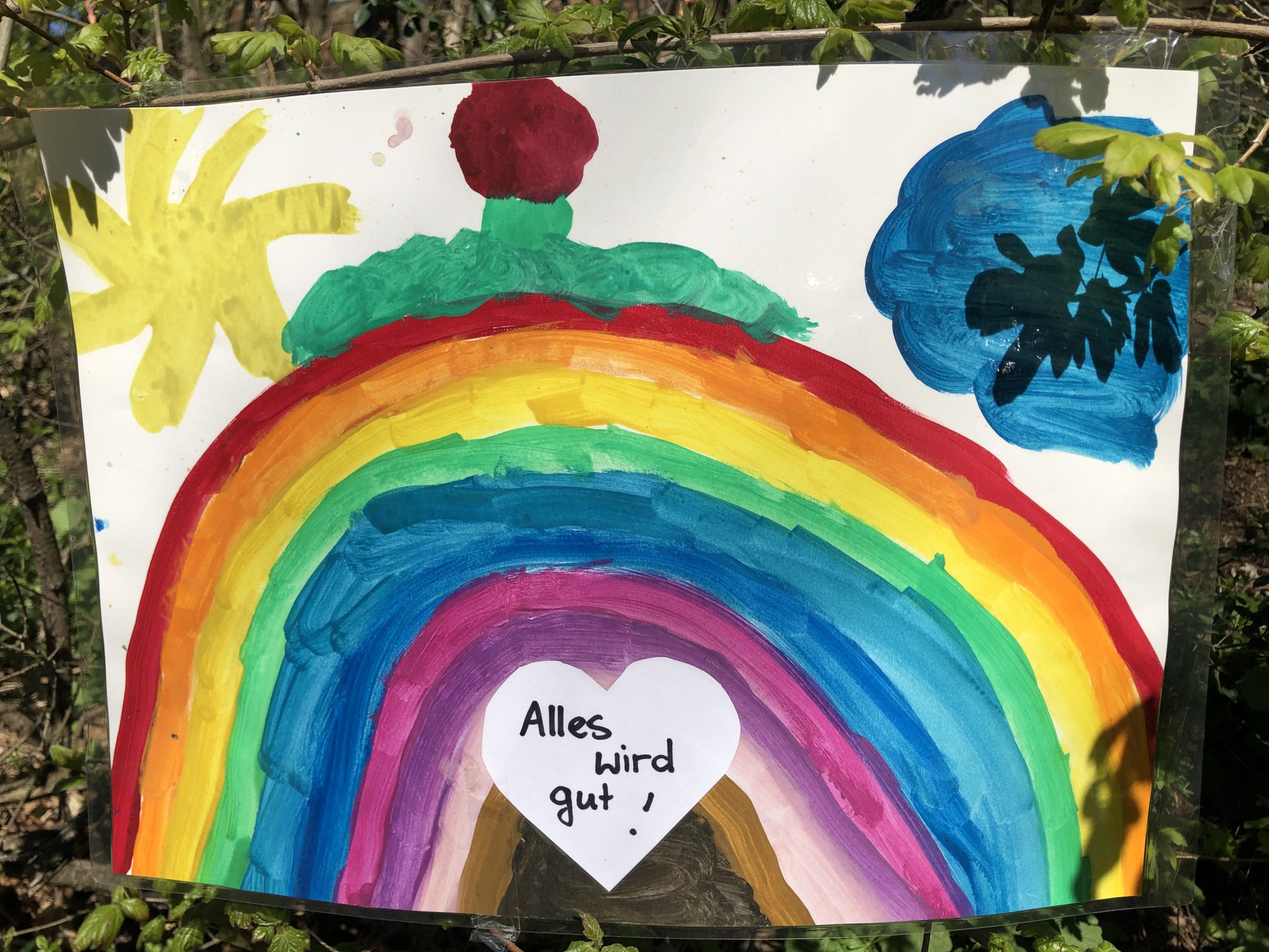 Kinder Malen Regenbogen-Bilder Gegen Die Corona-Krise · Albert bestimmt für Experimente Für Kinder Bilder