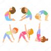 Kinder Tun Einfache Yoga-Übungen — Stockvektor #111411556 über Kinder Yoga Übungen Bilder