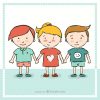 Kindergarten Cartoon | Download Der Kostenlosen Vektor mit Kinder Bilder Download