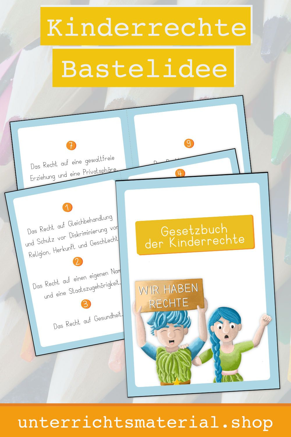 Kinderrechte Grundschule - Großes Materialpaket Zum Ausdrucken In 2020 innen Kinderrechte Bilder