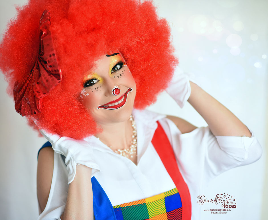 Kinderschminken Clown - Sparkling Faces. Kinderschminken. Farbenverkauf für Clown Schminken Kinder Bilder