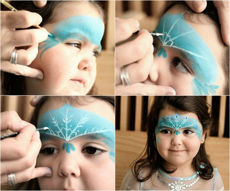 Kinderschminken Eiskönigin Ideen Karneval Make Up #Fasching #Carnival innen Kinderbilder Auf Tinder