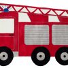 Kinderteppich Happy Rugs Feuerwehrauto Rot 100X140Cm | Kinderteppiche verwandt mit Kinder Bilder Auto