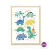 Kinderzimmer-Poster Dinosaurier Für Kinder Mit Dinos bei Kinder Bild Dinosaurier