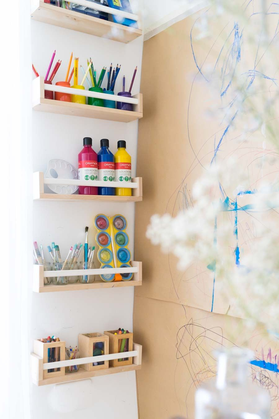 Kreativecke Und Malwand Für Mehrere Kinder: Malen Im Kinderzimmer (Yep über Ikea Kinder Bilder