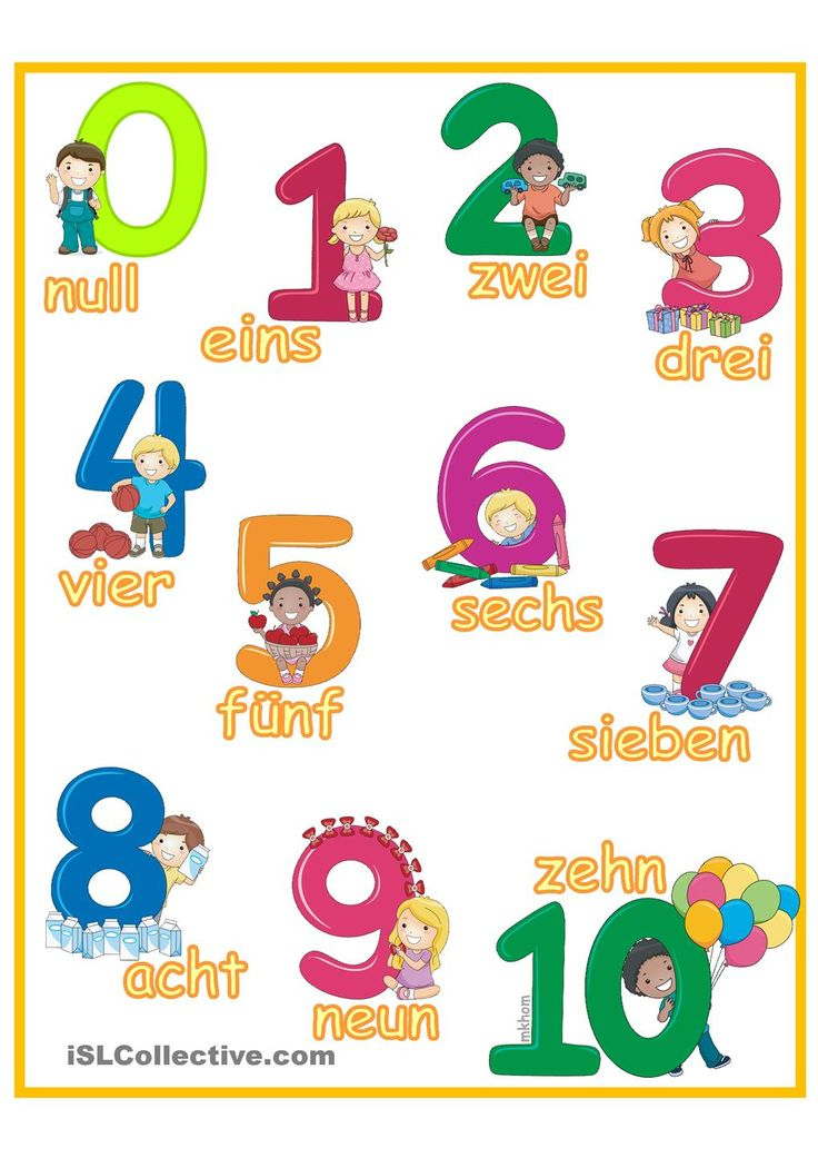 Lernposter Zahlen Bis 10 _ Kinder | Zahlen Für Kinder, Zahlen Lernen über 10 Gebote Für Kinder Bilder