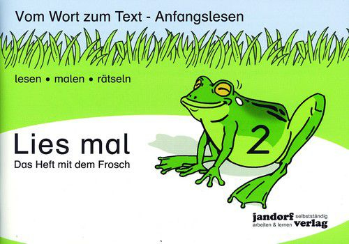 Lies Mal 2 - Das Heft Mit Dem Frosch - Vom Wort Zum Text - Anfangslesen bei 4 Bilder 1 Wort Kinder Malen