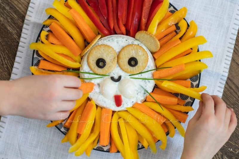 Lustiger Zwischensnack: Gemüse-Löwe - Rezepte Für Familien, Kreatives für Zahnspangen Für Kinder Bilder
