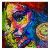 Malerei Gesicht Frau Acrylbild Fluid Art Pouring Bild In 2020 | Kunst in Acrylbilder Kinder,