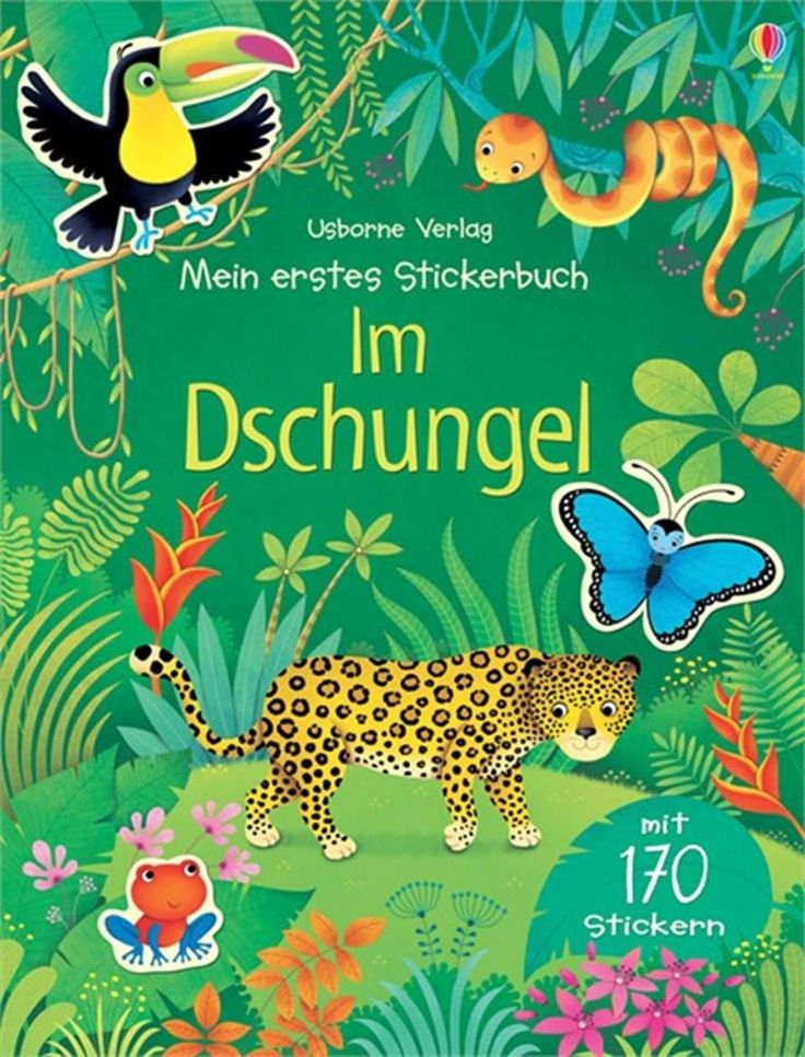 &quot;Mein Erstes Stickerbuch: Im Dschungel&quot; - Kinderbücher Von Usborne verwandt mit Kinder Bild Dschungel