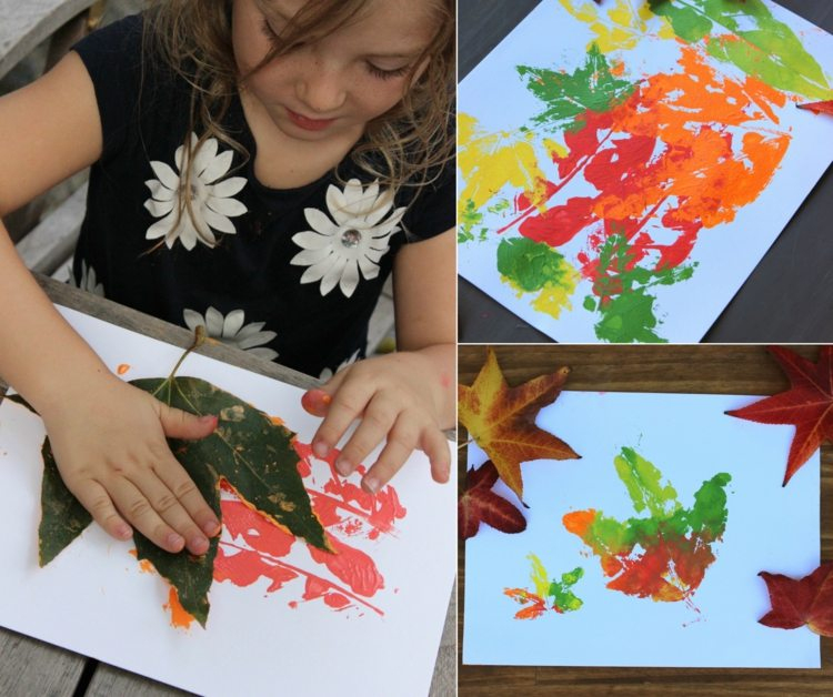 Mit Blättern Im Herbst Basteln - Witzige Ideen Für Die Kinder für Kinder Bilder Herbst