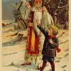 Nikolaus Nicholas Nikolo Christmas Weihnachten * Vintage 20S Pc Litho für Nikolaus Kinder Bilder