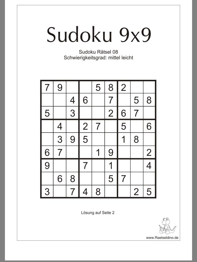 Pin Von Baerbelloeer Auf Sudoku | Sudoku, Rätsel, Schule ganzes Kinder Bilder Sudoku