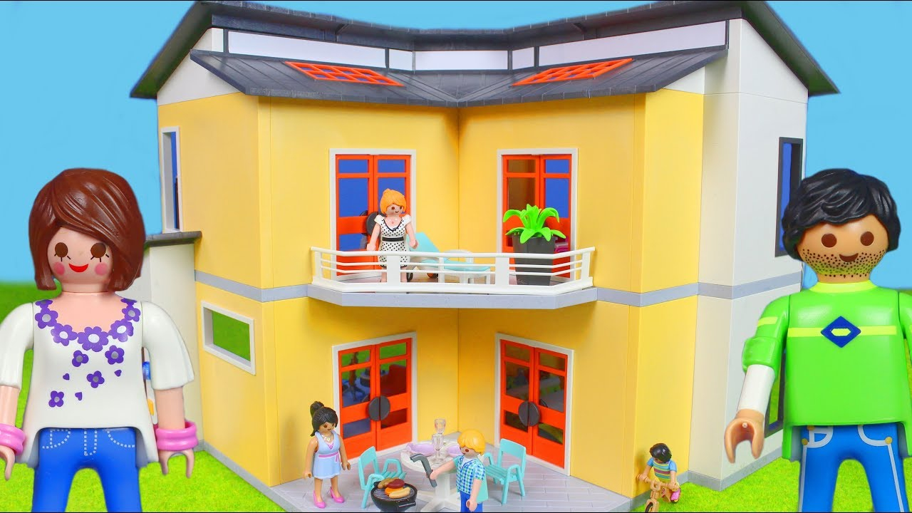 Playmobil Film Deutsch: Neues Puppenhaus Für Playmobil Puppen mit Kinder Bilder Ausser Haus