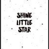 Poster Für Kinder Mit Sternen Und Text, Shine Little Star über Kinder Bilder Desenio