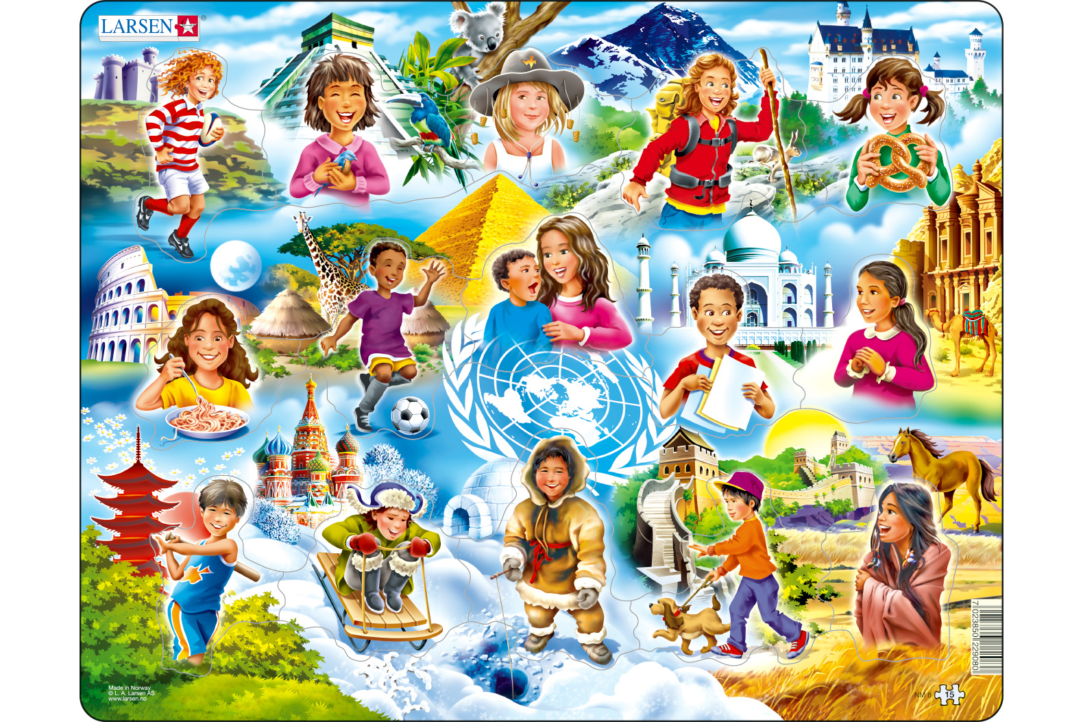 Puzzle - Kinder Aus Aller Welt - Spiel &amp; Schule ganzes Kinder Bilder 01