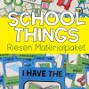 School Things - Materialpaket - Unterrichtsmaterial Im Fach Englisch In verwandt mit Level 4 Die Stadt Der Kinder Bilder