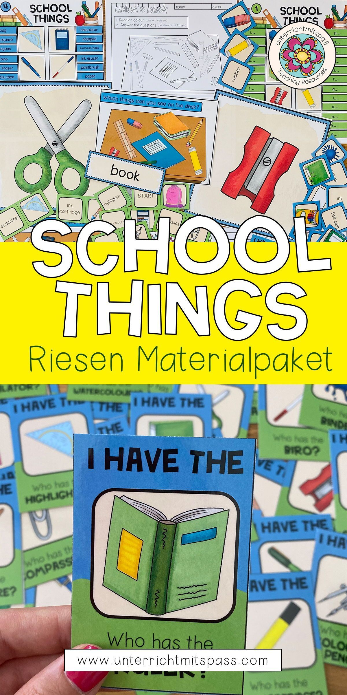 School Things - Materialpaket - Unterrichtsmaterial Im Fach Englisch In verwandt mit Level 4 Die Stadt Der Kinder Bilder