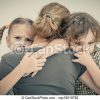 Seine, Traurige Kinder, Umarmen, Mutter. | Canstock über Traurige Kinder Bilder
