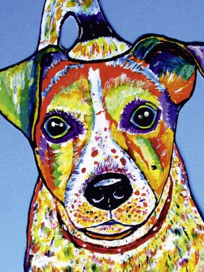 Siegfried2838: Jack Russel Terrier Pop Art - Bild Auf Alu-Verbundplatte bei Leinwandbilder Kinder