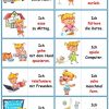 Spiele Im Deutschunterricht: Domino - Der Tagesablauf | Deutsch Lernen bestimmt für Kinder Bilder Lernen,