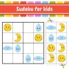 Sudoku For Kids. Education Developing Worksheet. Activity Page With verwandt mit Sudoku Kinder 4X4 Bilder