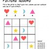 Sudoku F?R Kinder Mit Bunten Geometrischen Zahlen Spiel F?R bei Sudoku Kinder 4X4 Bilder