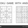 Sudoku-Spiel Mit Antwort. Vektor-Puzzle-Spiel Mit Zahlen Für Kinder Und ganzes Sudoku Kinder Bilder