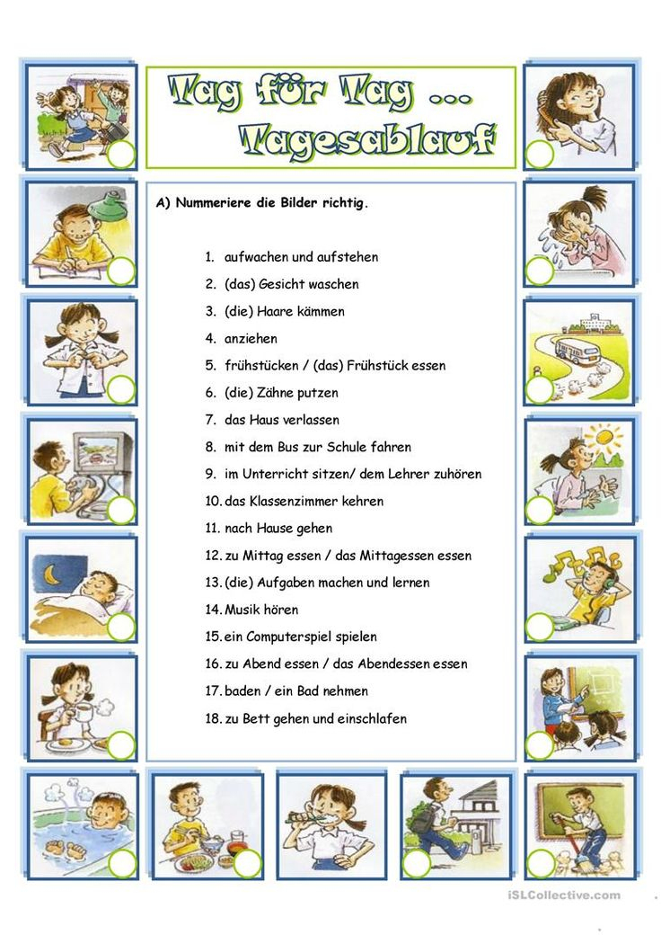 Tag Für Tag_Tagesablauf | Deutsch Lernen, Deutsch, Tagesablauf Kinder mit Kinder Bilder Lernen,