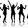 Tanzende Mädchen - Silhouetten. — Stockvektor © Pablonis #41329609 für Tanzende Kinder Bilder