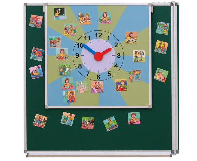Uhr Zum Tagesablauf - Schule &amp; Kindergarten | Betzold | Tagesablauf über Uhr Lernen Kinder Bilder