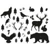 Wandtattoo Silhouetten Waldtiere Set | Wall-Art.de In 2021 | Waldtiere bestimmt für Kinder Bilder Waldtiere