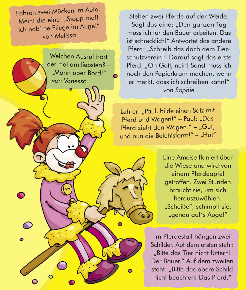 Witze 1/13 | Kindermagazin Mit Kostenlosen Rätseln, Spielen bestimmt für Bilderwitze Kinder