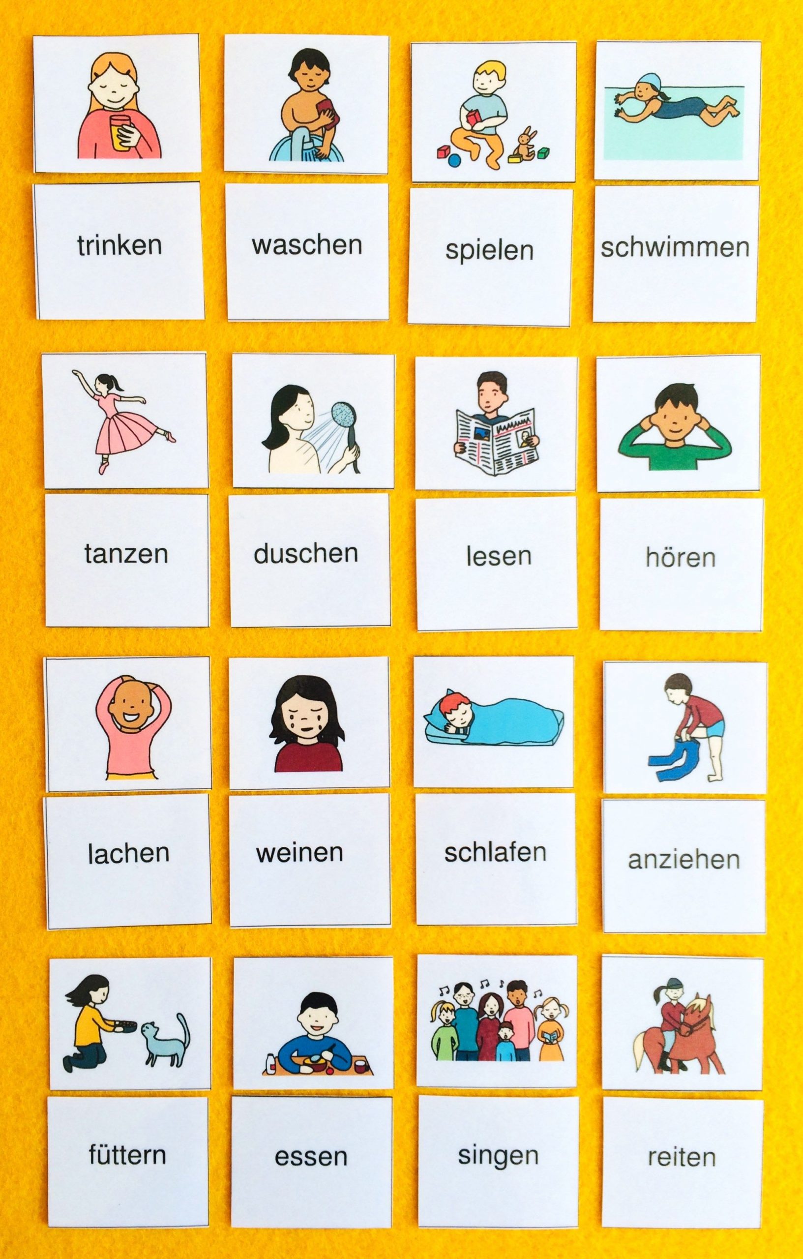 Wort-Bild-Karten | Deutsch Lernen Spiele, Deutsch Lernen, Deutsch bestimmt für Kinder Bilder Lernen,