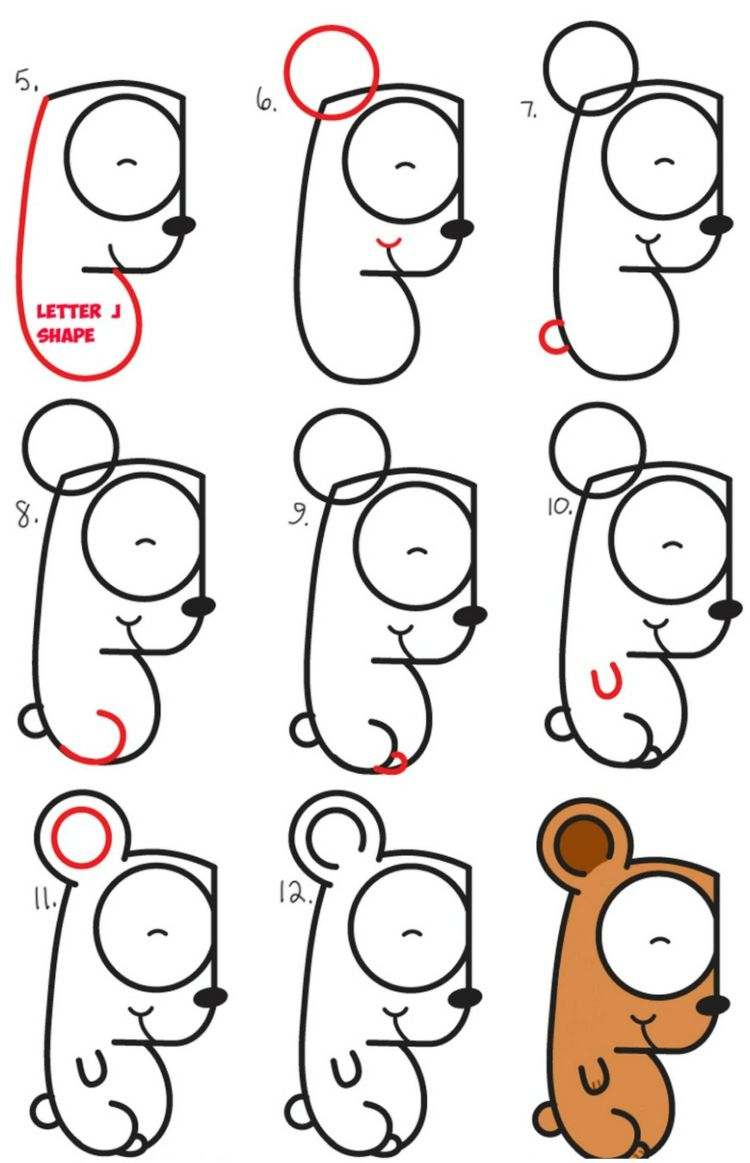 Zeichnen Lernen Mit Anleitungen Für Kinder - Witzige Figuren &amp; Motive ganzes Bilder Malen Einfach Für Kinder,