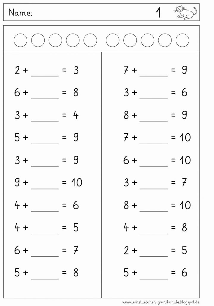 arbeitsblatter mathe klasse 1