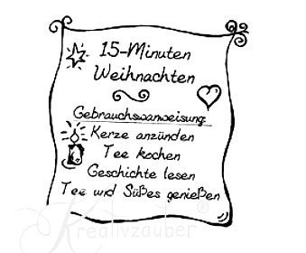 15 Minuten Weihnachten ★ Motivstempel - KreativZauber®