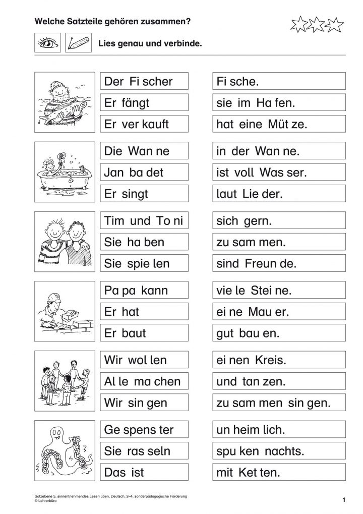 deutsch arbeitsblatter klasse 1