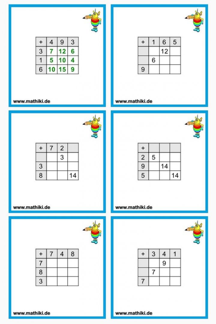 arbeitsblatt rechnen bis 20