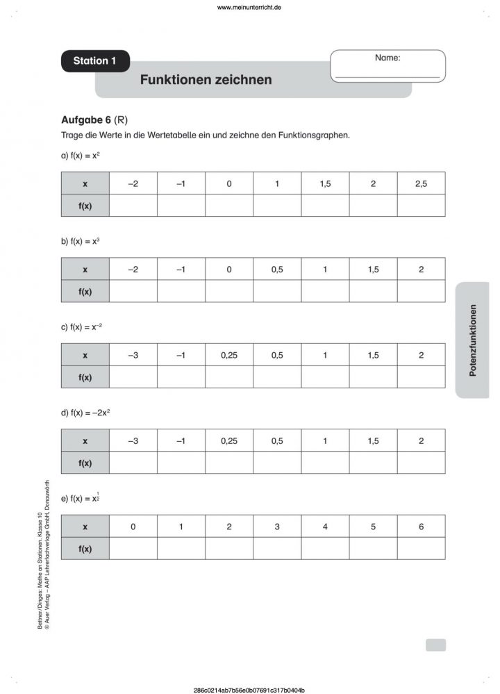 kostenlose arbeitsblatter mathematik