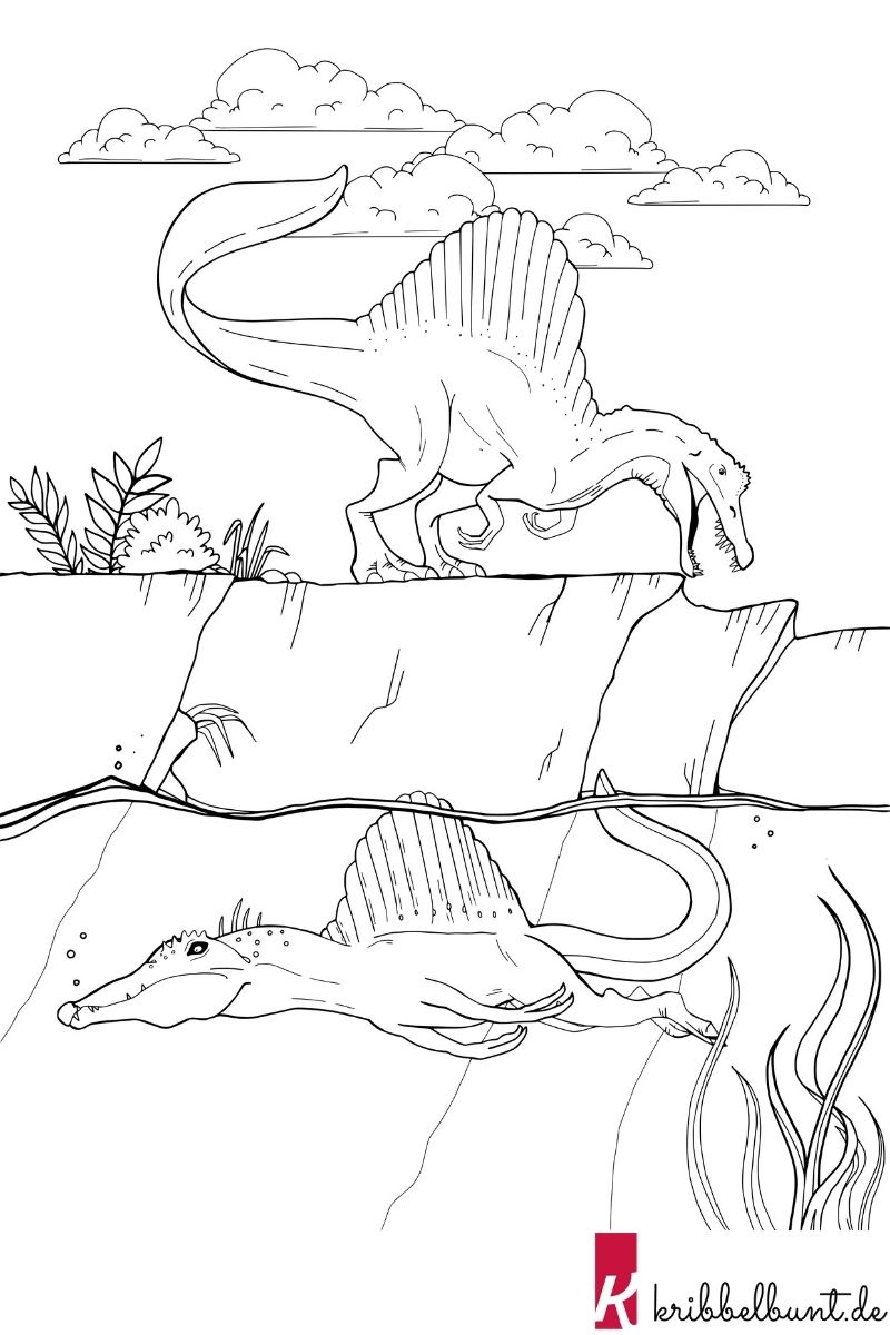 Dinosaurier Ausmalbilder Pdf - Malvorlagen