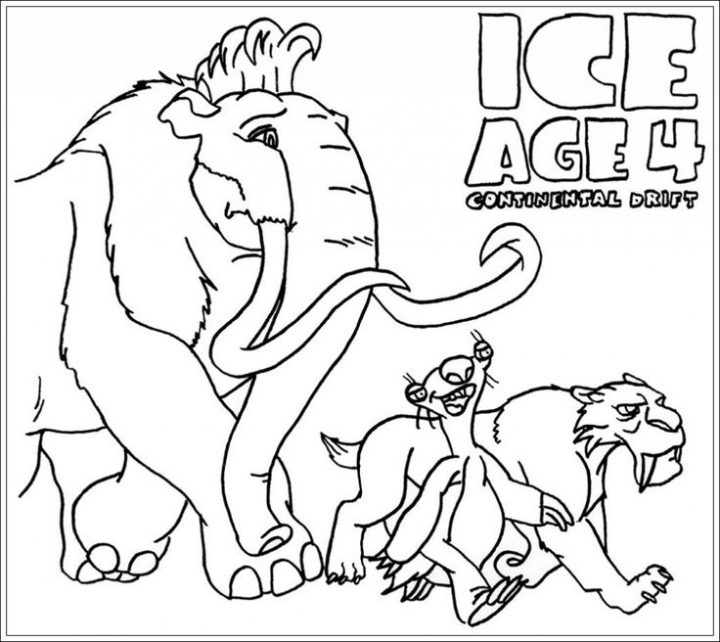 ice age ausmalbilder