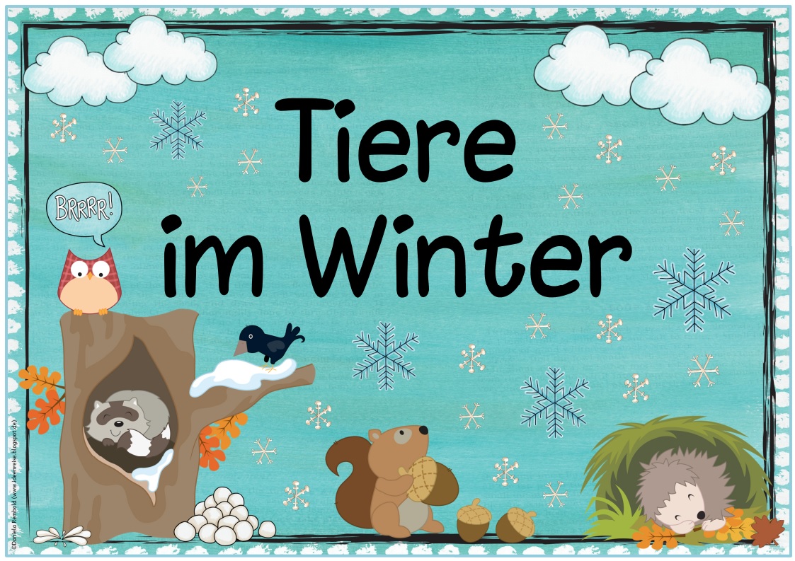 Ideenreise: Themenplakat "Tiere im Winter"