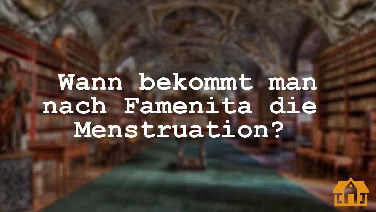 Wann bekommt man nach Famenita die Menstruation? | Vermietedichreich