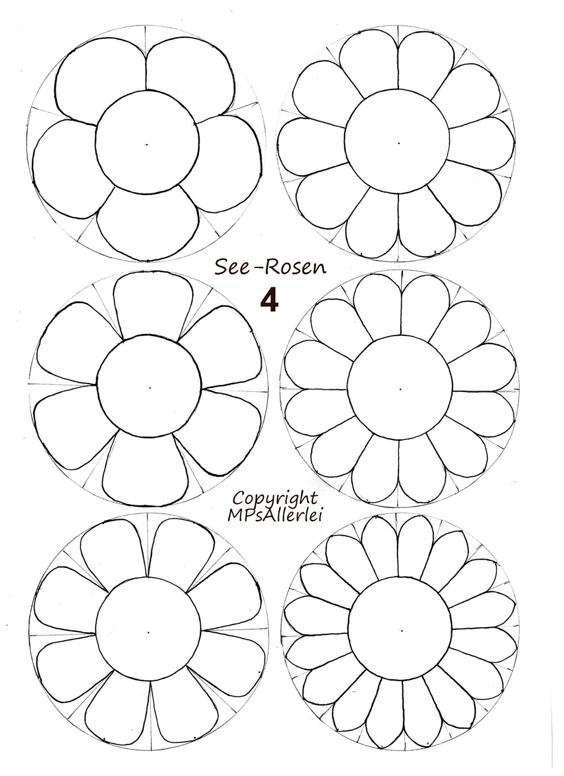 Vorlagen Blumen Basteln | dansenfeesten