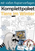 Komplettpaket - Tiere im Winter mit vielen Kopiervorlagen