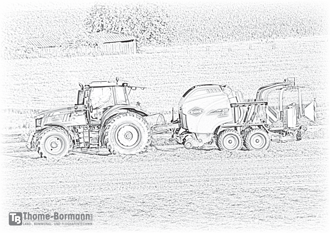 Ausmalbilder Erwachsene Traktor - Malvorlagen