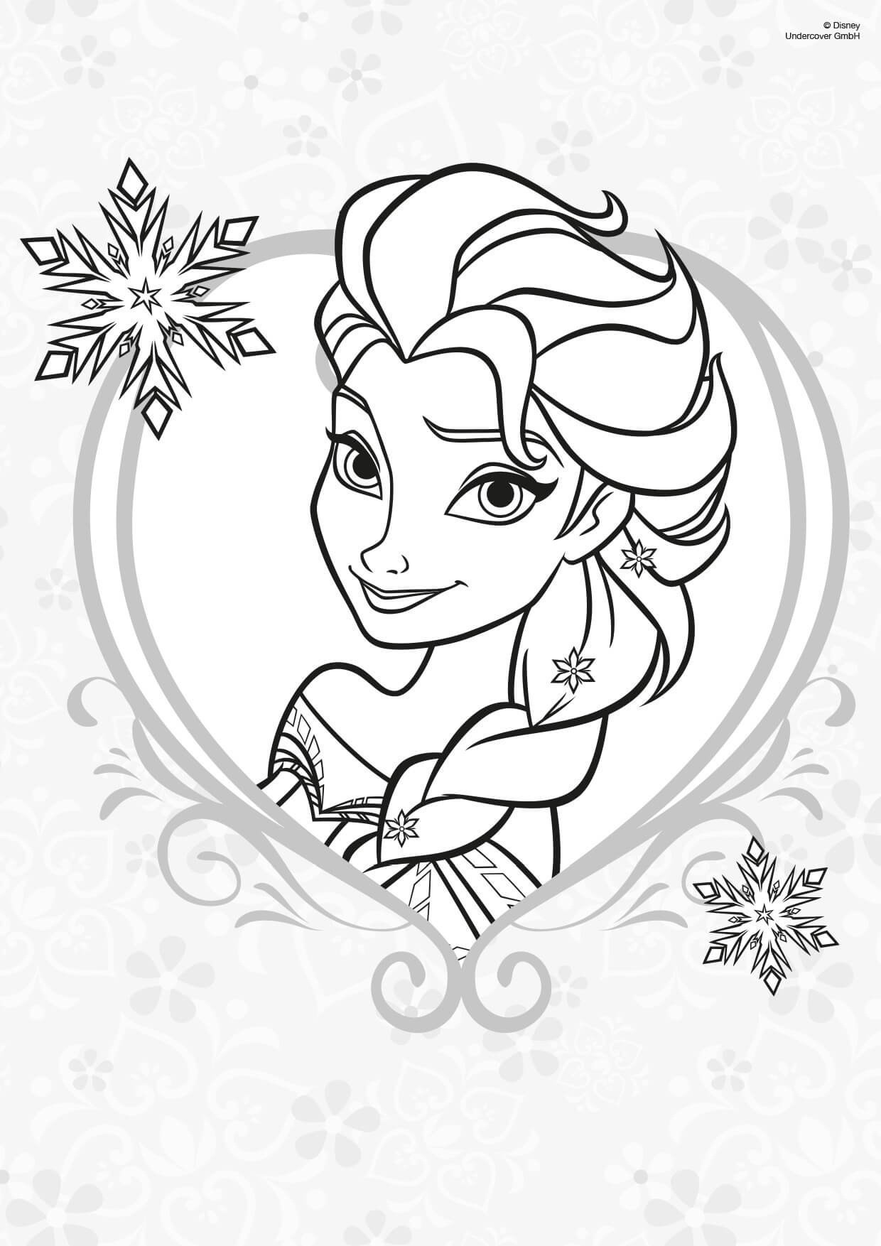 Ausmalbilder Prinzessin Elsa Genial Malvorlagen Frozen Ausdrucken
